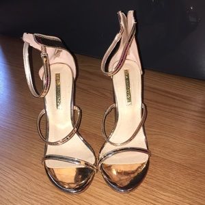 Rose Gold Strap Heel